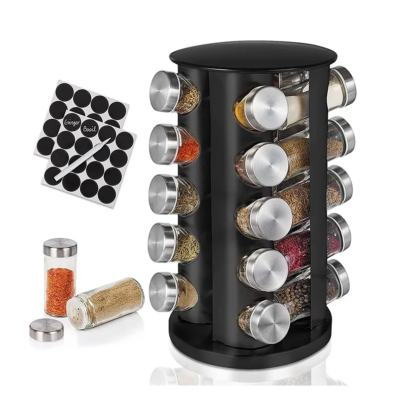 

spice jar rack set kitchen storage holder rotating spinning spice rack shelf revolving spice rack organizer for kitchen