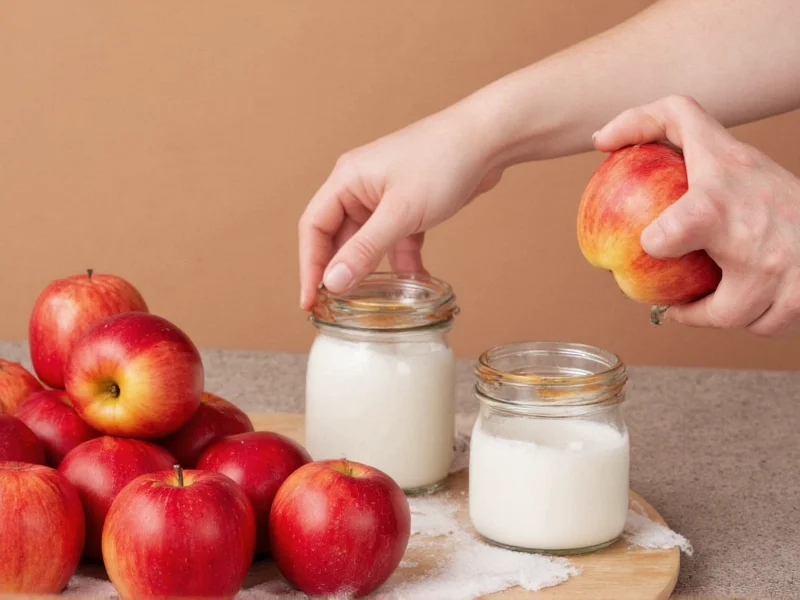 Baking soda solution removing pesticides from apples