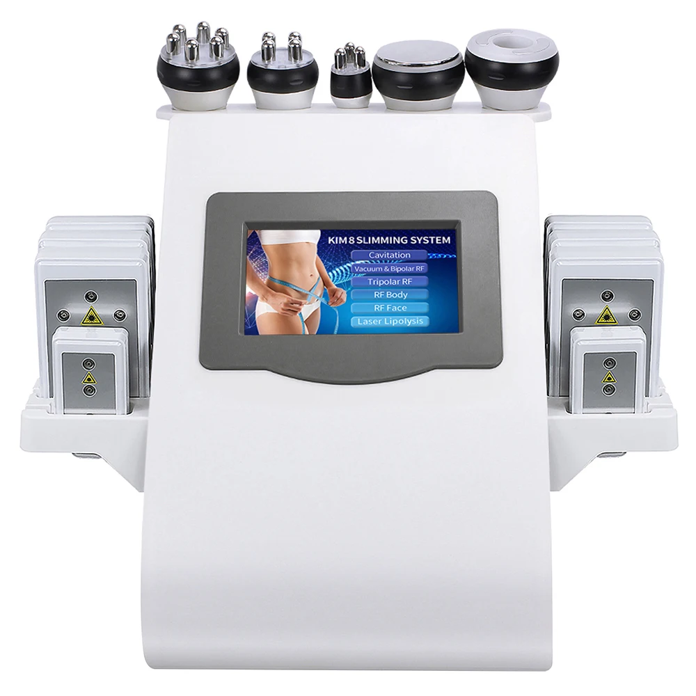 

Multi-functional Weight Loss Slimming bodysculptFat Reducing Skin Tightening Machine 40k Ultrasonic Cavitation Machine, White