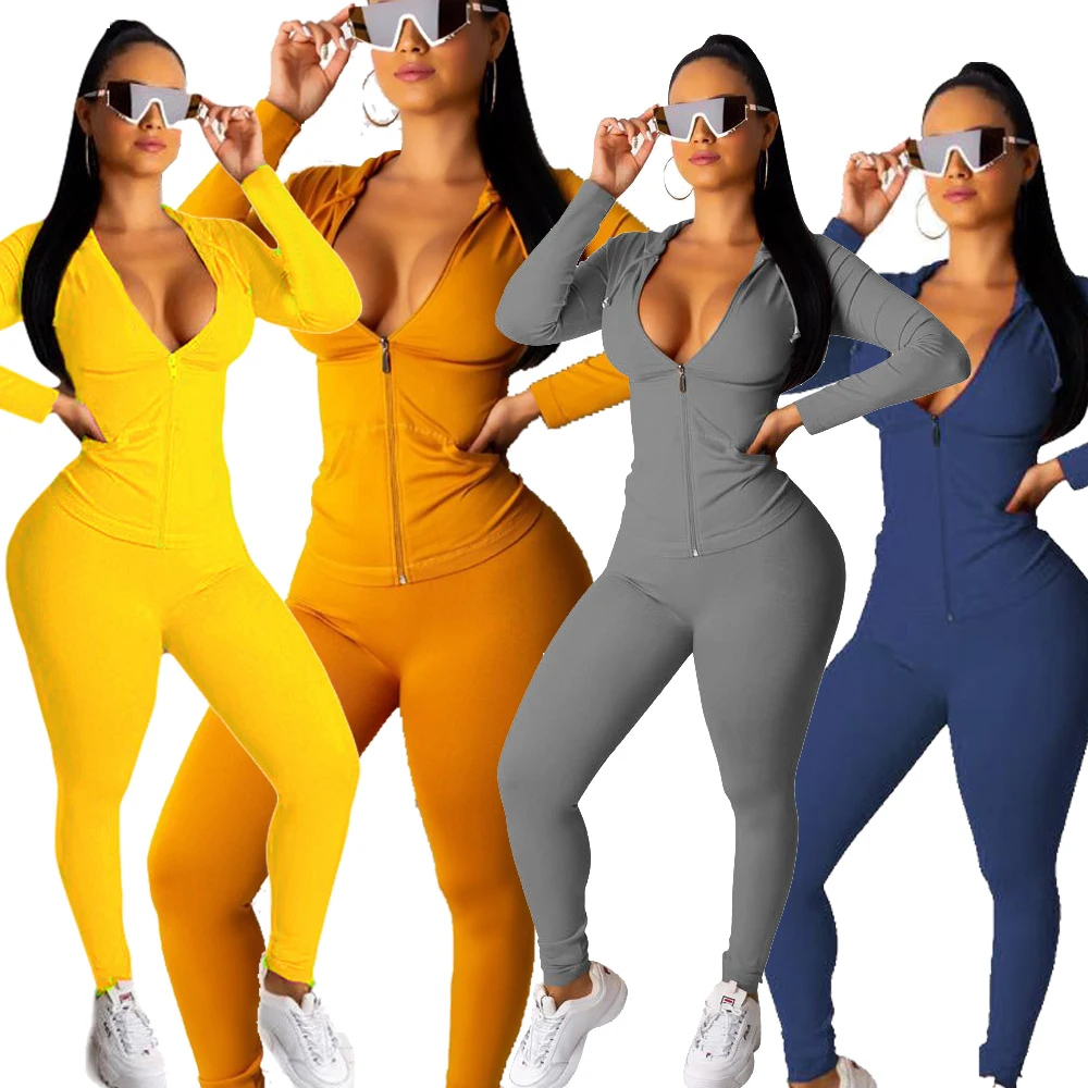 

High quality sport tracksuits for women 2 piece clothing sexy tracksuit set woman