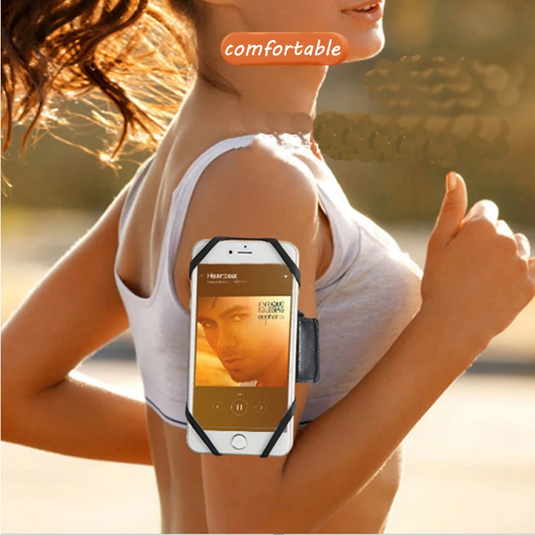 

Fashion Popular High Quality Sports Phone Bag Running Arm holder Wrist Bracket Comfortable Mobile Phone Holder, Black