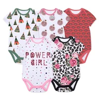 

OEM short sleeve rich colorful baby rompers