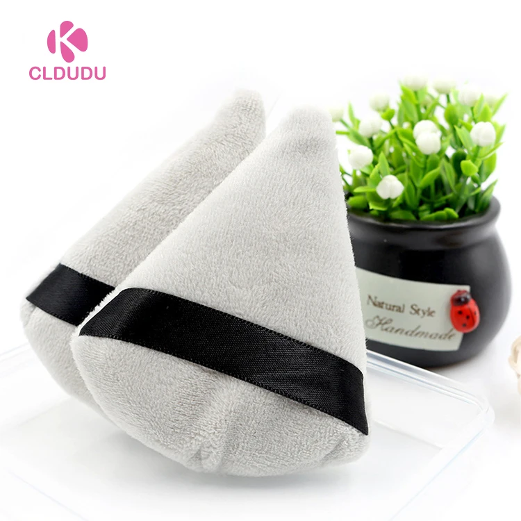 

Triangle Velvet Powder Puff Pizza Flours Mini Face Makeup Sponge Cosmetics Washable Lightweight Makeup Puff Tools