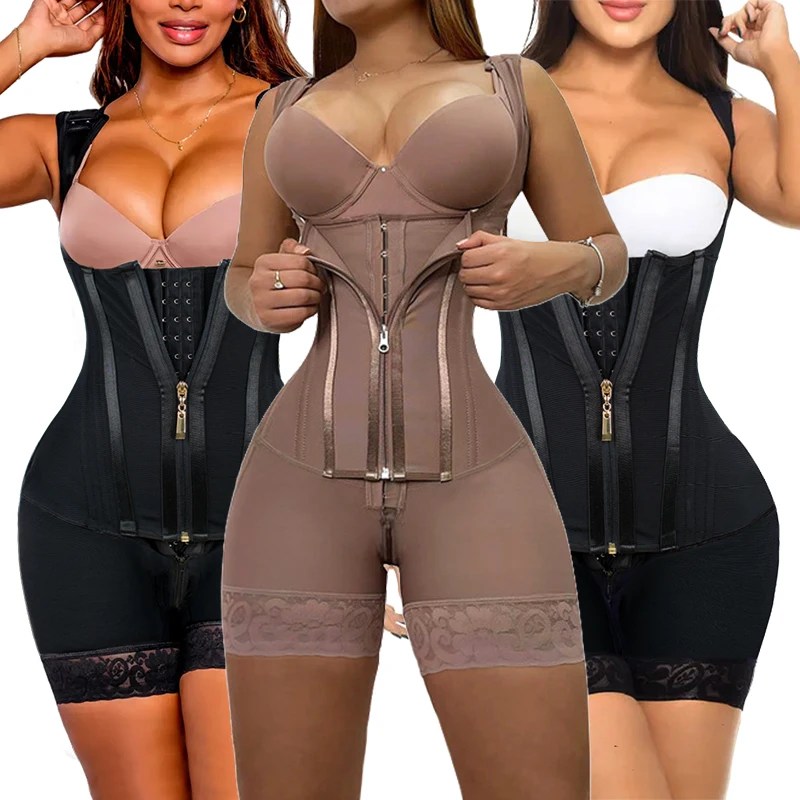 High Compression Tummy Tucker Fajas Shapewear Postpartum Belly Flat Sheath Strong Waist Trainer Shaper Colombian Girdle Shaper