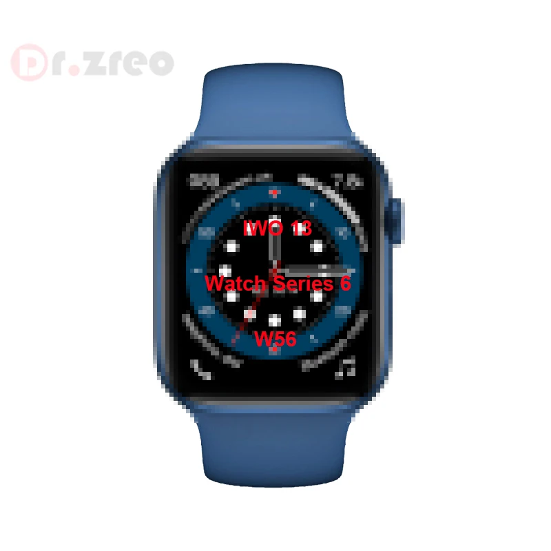 

IWO 13 Smart Watch 44mm Men Support Siri Input BT Call Temperature Measurement Wireless Charging 40mm Women W56 Smartwatch