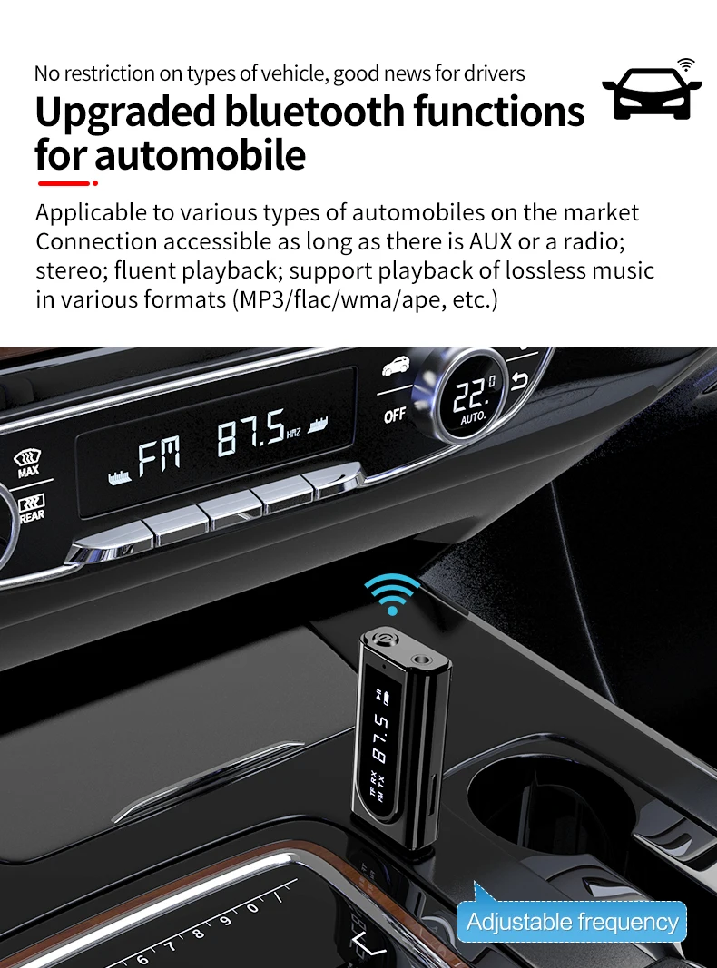 bluetooth car kit player fm transmitter