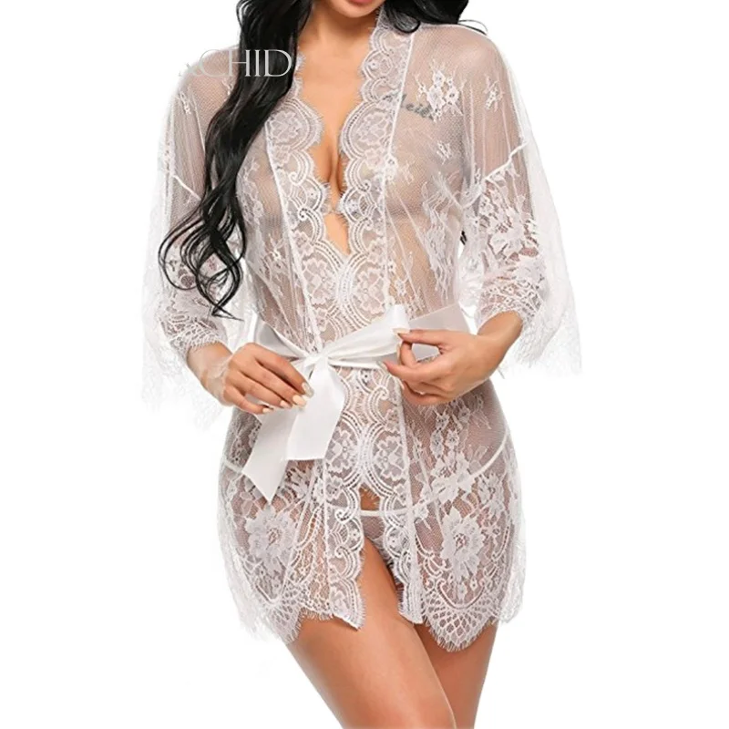 

See through transparant lace lingerie babydoll for woman