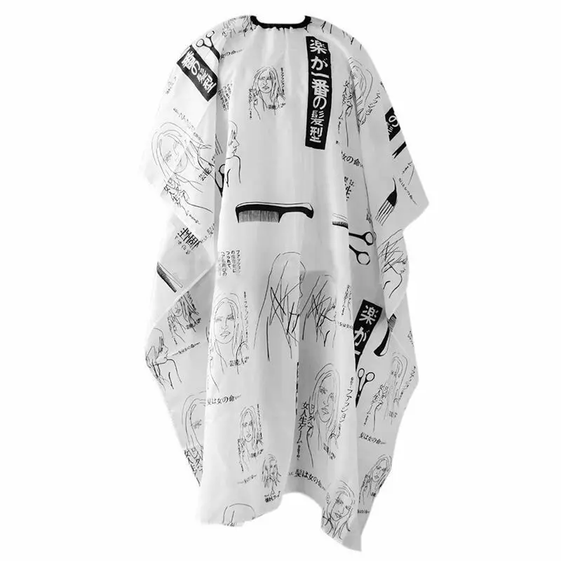 

Hot Selling Salon Hairdresser Large Capes and Aprons Printed Hair Cutting Salon Sublimation Cape Waterproof Fabric Cape Model, Customized