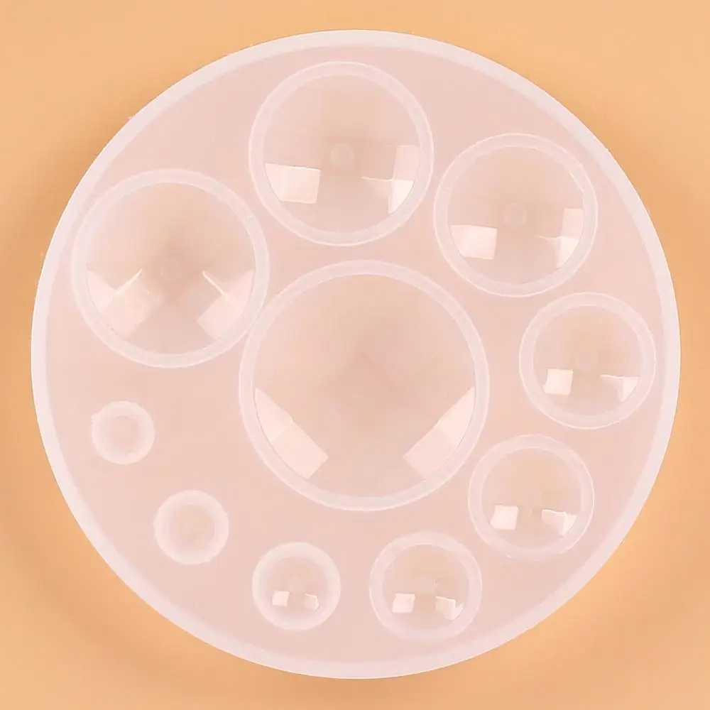 

Diamond Shape Crystal Silicone Mold Round Pendant Mold for Jewelry Making Cake Decorating Tools Fondant Chocolate DIY Soap Mould