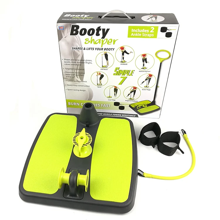 

Fitness equipment Buttocks & Legs Training Board Booty Shaping Platform With Resistance Tube, Green