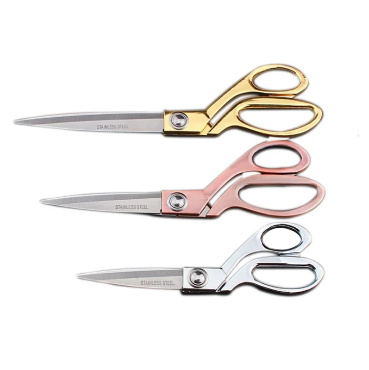 

Dressmaker Sewing Stainless Steel Sharp Shears Gold Tailor Fabric Sewing Tailor's Scissors Tailoring