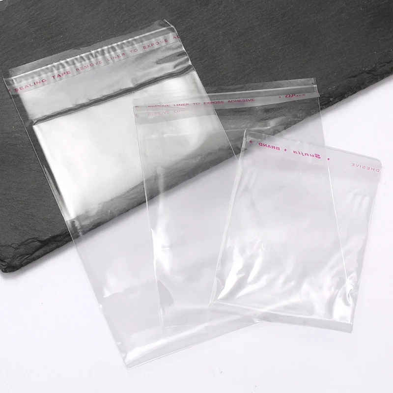 
High Quality Boutique Transparent Mini Small Plastic Bag Self Adhesive Seal OPP Accessories Jewelry Package Sticker Bag 