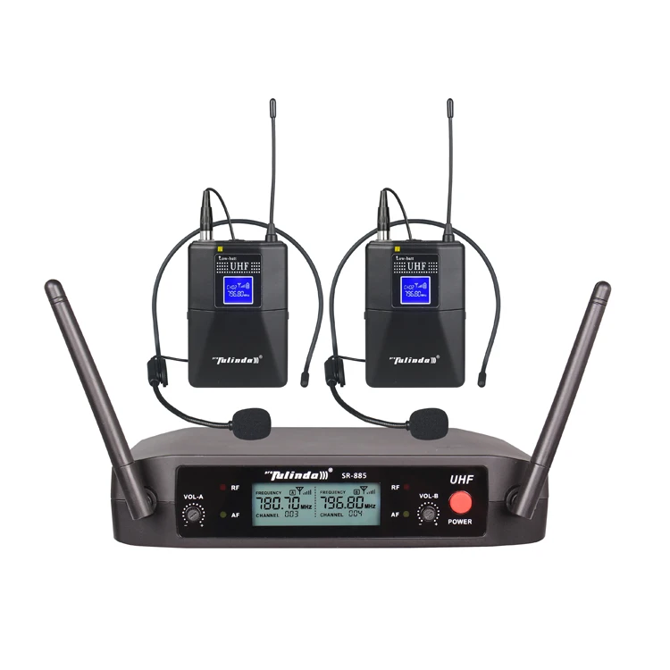 

High Quality Professional UHF Wireless Lapel Microphone for teacher,church, Black