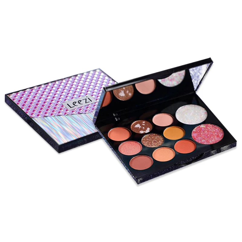 

LEEZI Wholesale Cosmetics 11 Color Eye Shadow Makeup Private Label Eyeshadow Palette, 2 colors