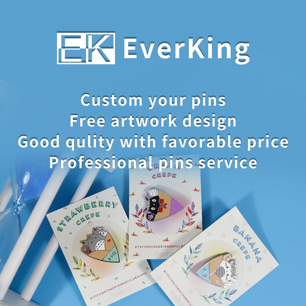 
Kawaii backing card pins shirt custom logo hard metal cat enamel pin 