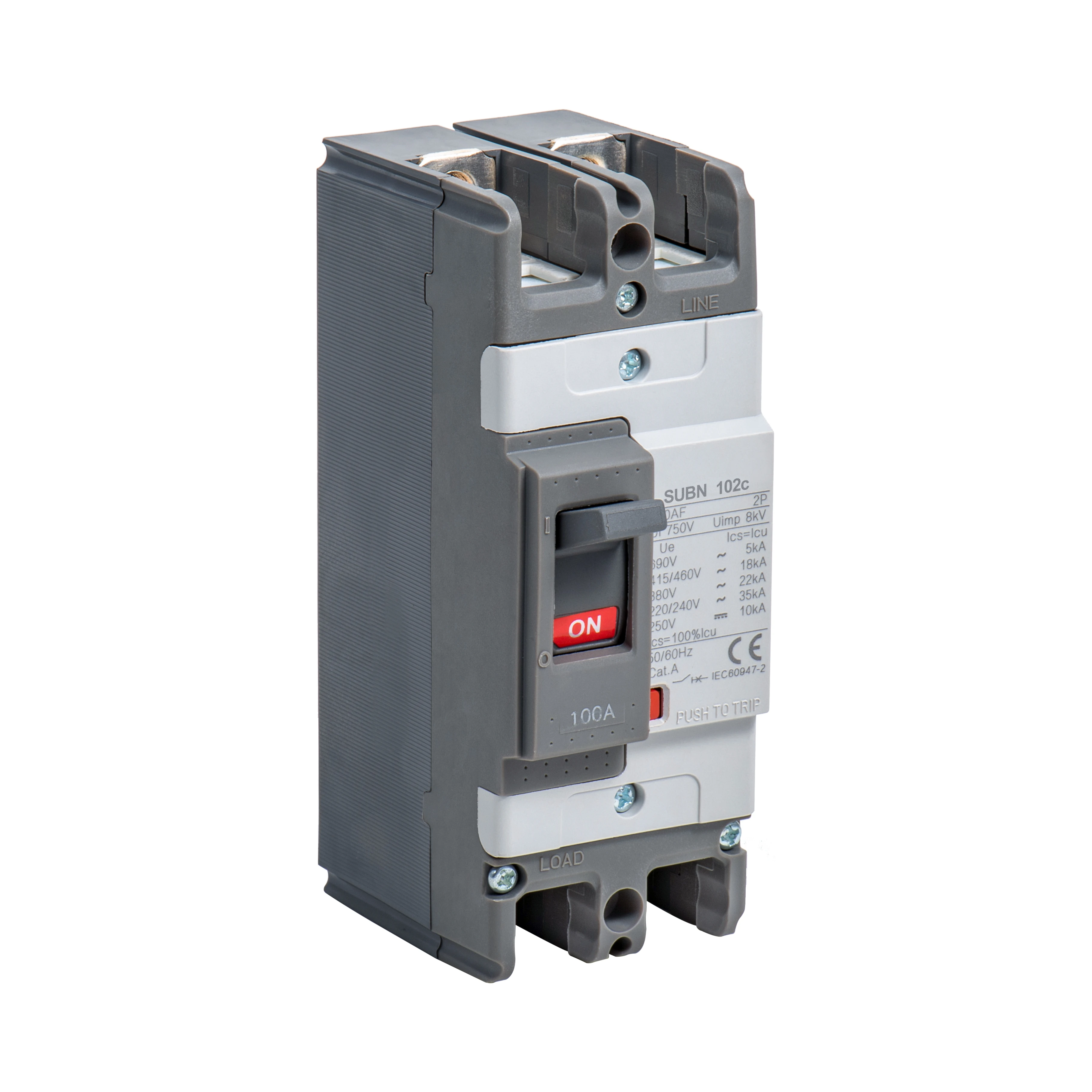Subn102c 2p Mccb Thermal Moulded Case Circuit Breaker