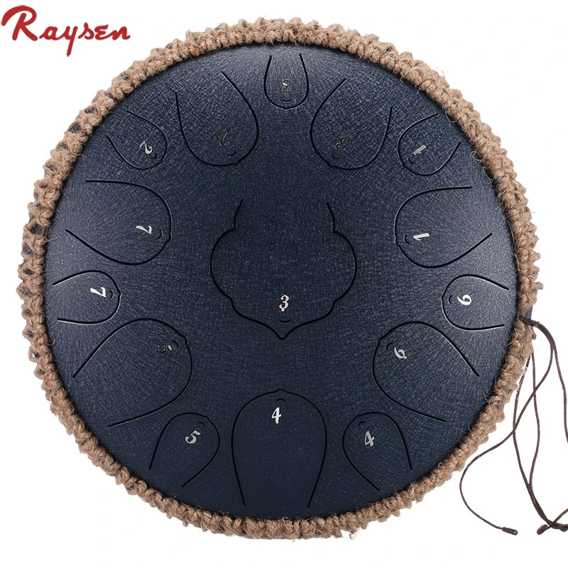 

New design handpan drum 12.5 inch 15 tone steel tongue drum handpan, 9 colors