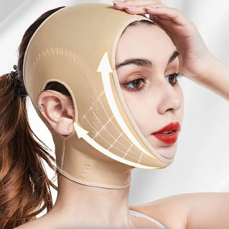 v shape face lifting mask double chin reduce bandage v line lift