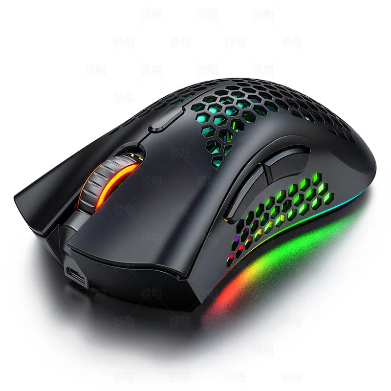 

2.4G Optical Computer Mouse 1600 DPI Adjustable RGB Gaming Mouse A3 Rechargeable Wireless Mouse