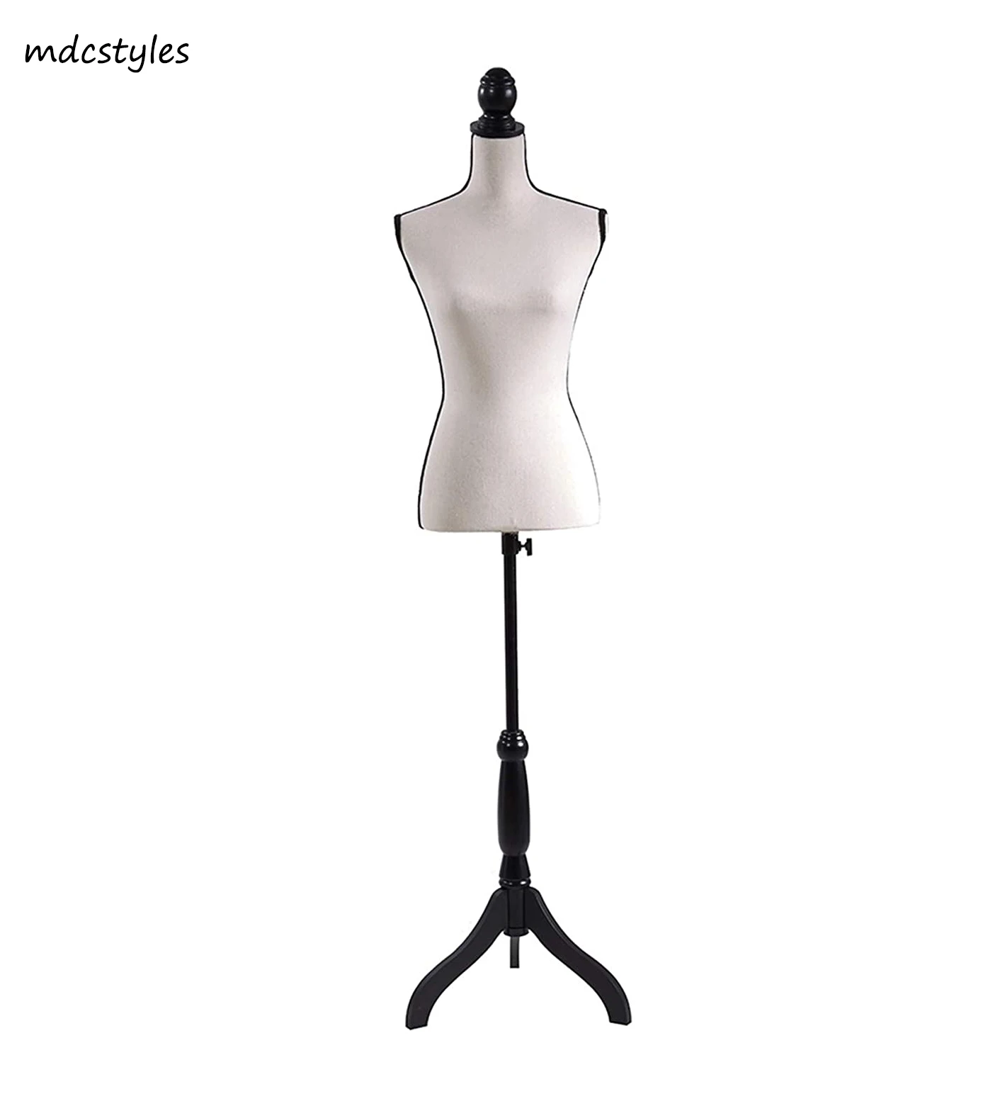 

Cheap Adjustable Tripod Stand Beige Female Dress Form Upper Body Mannequin