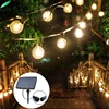 Solar Globe String Lights 30 LED 19.8ft Outdoor Crystal Ball Christmas Decoration