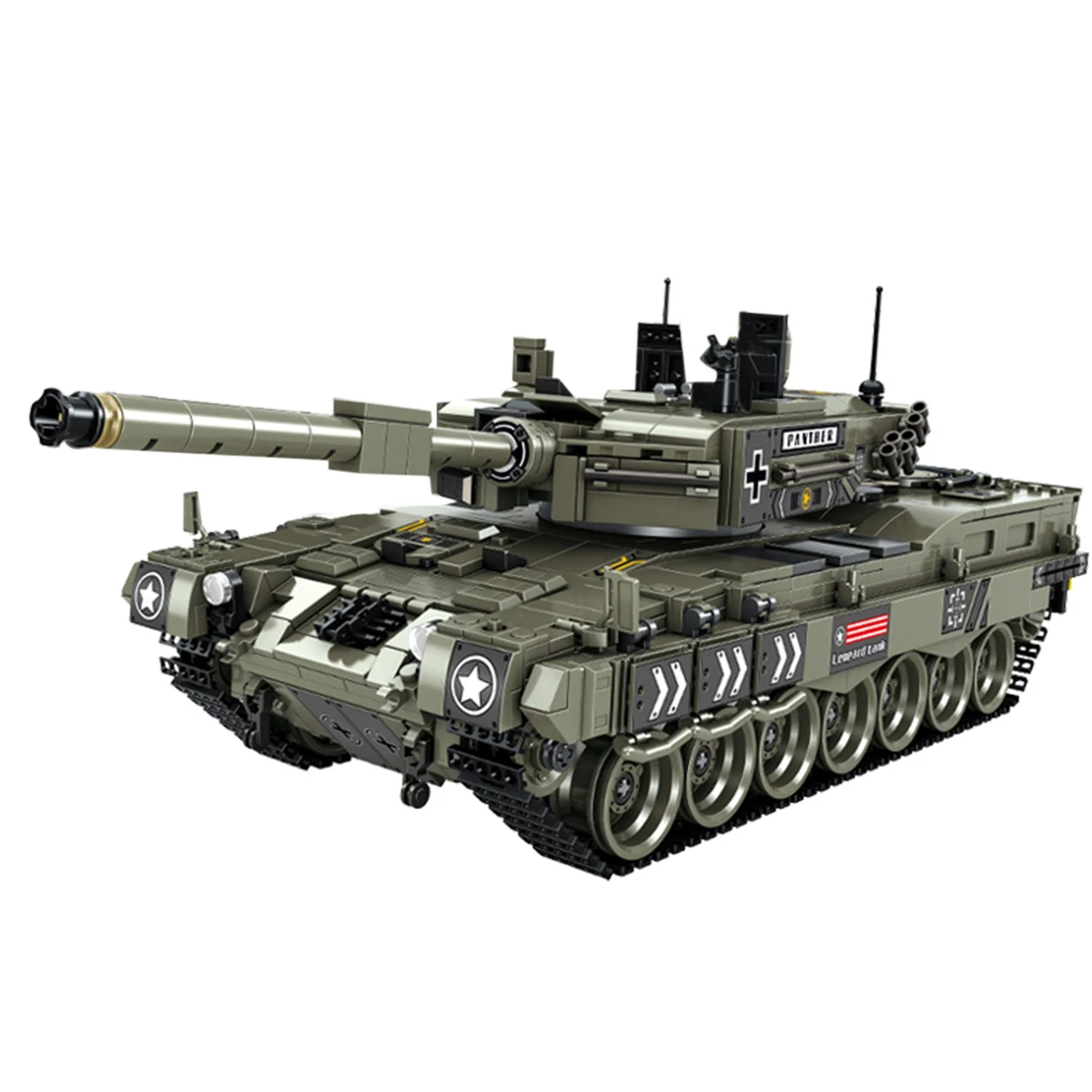 热卖1747件ww2 swat德国黑豹坦克武器积木教育玩具套装儿童玩具玩具