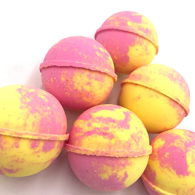 

Hotsale private label organic cruelty free cbd bath bombs with mixed colors