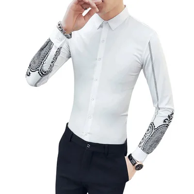 

2021 new Long sleeve button down Casual plus size designer shirts for men