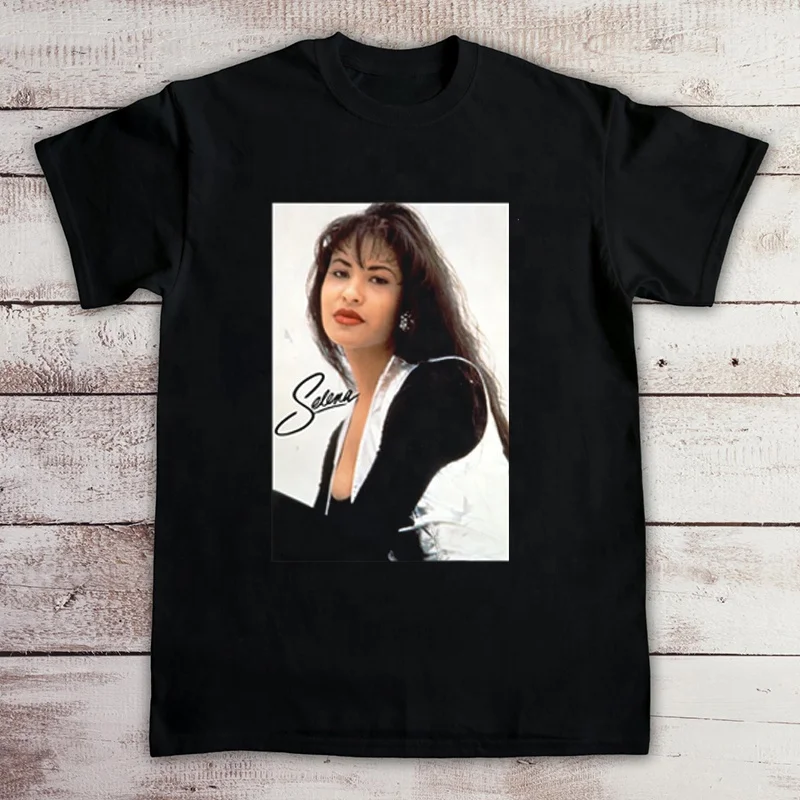 

Wholesale Women's T Shirts Selena Quintanilla Printing Woman Graphic Tees T-shirt Oversized T shirt for Women, Black white gray dark blue red