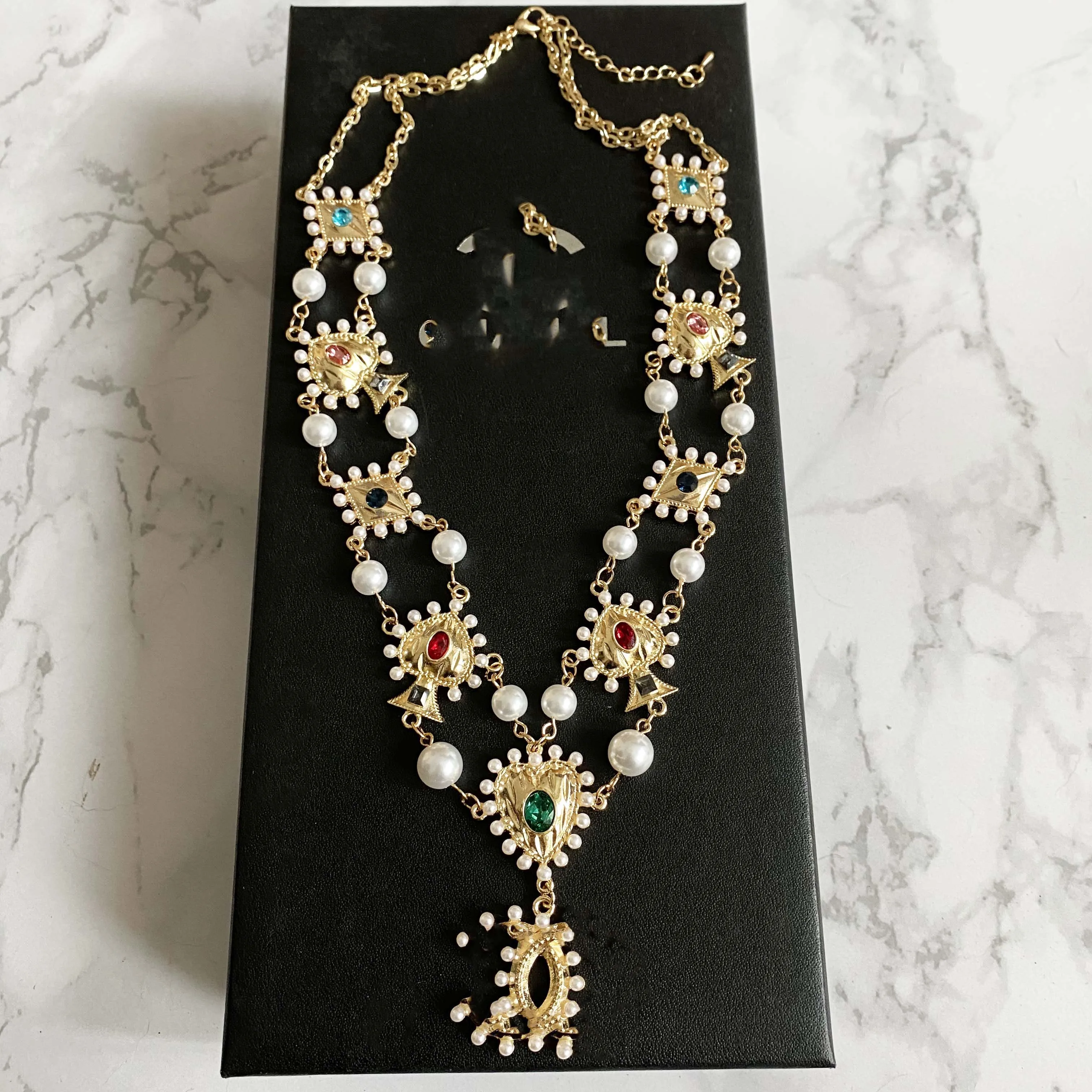 

2020 New fashion cc letter jewelry gold chain necklace for women party