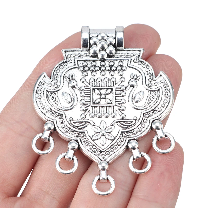 

Boho Chandelier Necklace Connectors Antique Silver Pendants for Jewelry Making