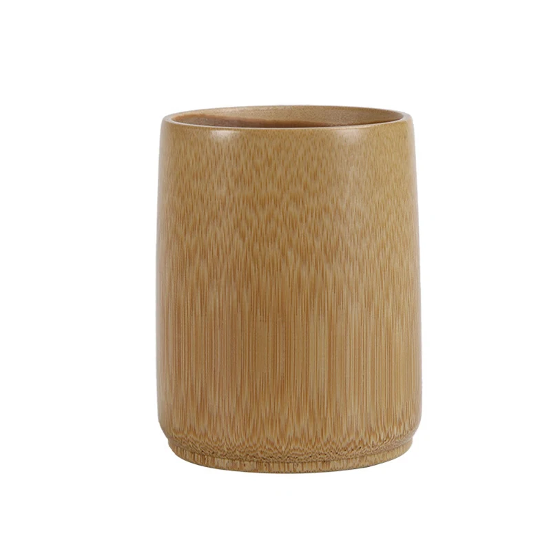 

Reusable 100% Wood Tea Cup Bamboo Drinking Mug Office Cups