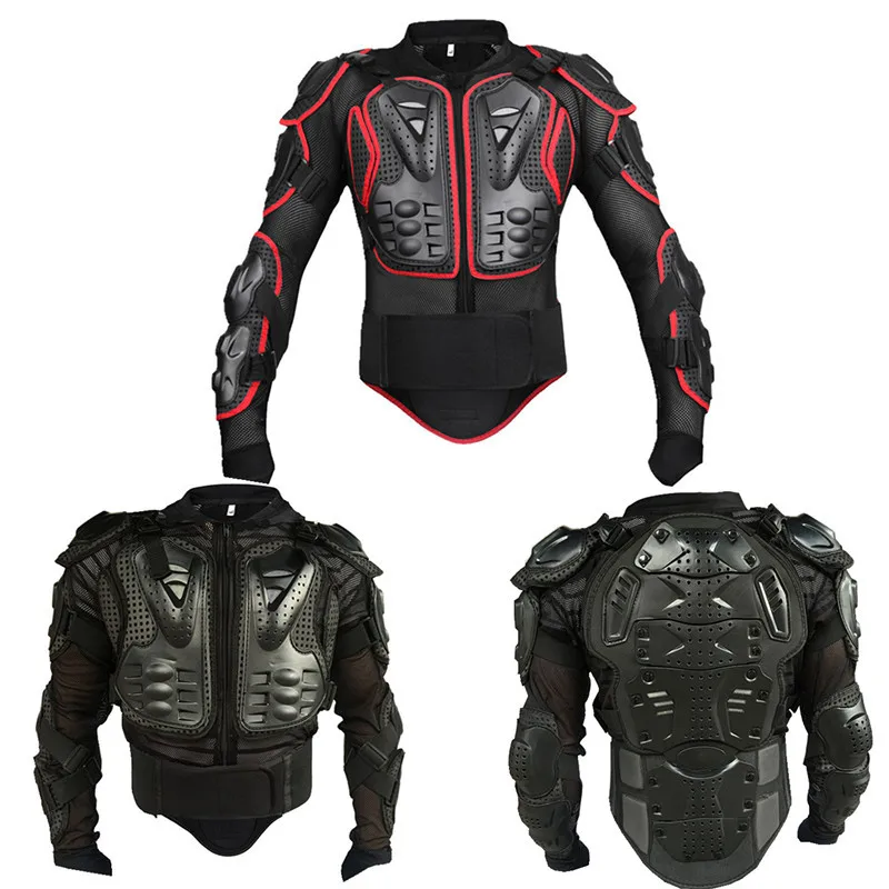 

Wildmx Men's Motorbike Motorcycle Protective Body Jacket Guard Bike Bicycle Cycling Riding Biker Motocross Gear Black