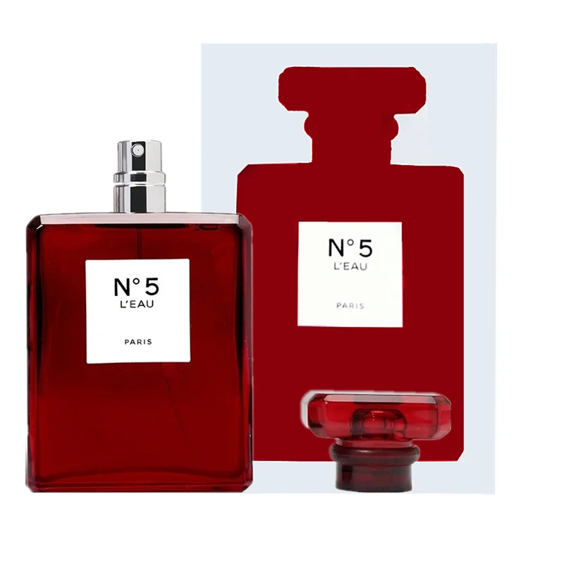 

100ml 3.3oz Top Quality Version Ch*nel NO.5 Red Edition Perfume Eau De Toilette Body Spray Luxury Perfume For Women, Picture show