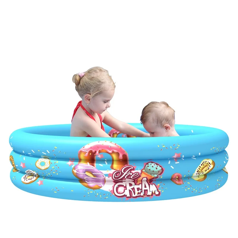 

Customized logo Printing Inflatable Water ring ball pool infant water kids paddling pool swimming pool for baby, Can be customized