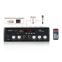 

Kinter M2 AC 90-240V DC 12V universal amplifiers with USB SD FM MIC MP3 bluetooths power amp