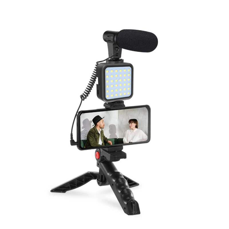 

JUMPFLASH Camera Accessories Dslr Camera Microphone Vlog Microphone Kit KIT-01LM For Video Recording Mic Shotgun Microphone, Black