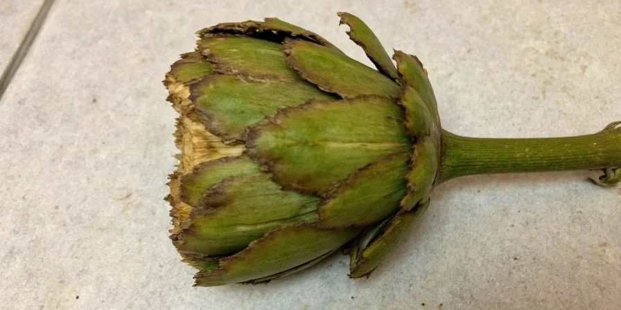 Artichokes served as tapas with a glass of wine