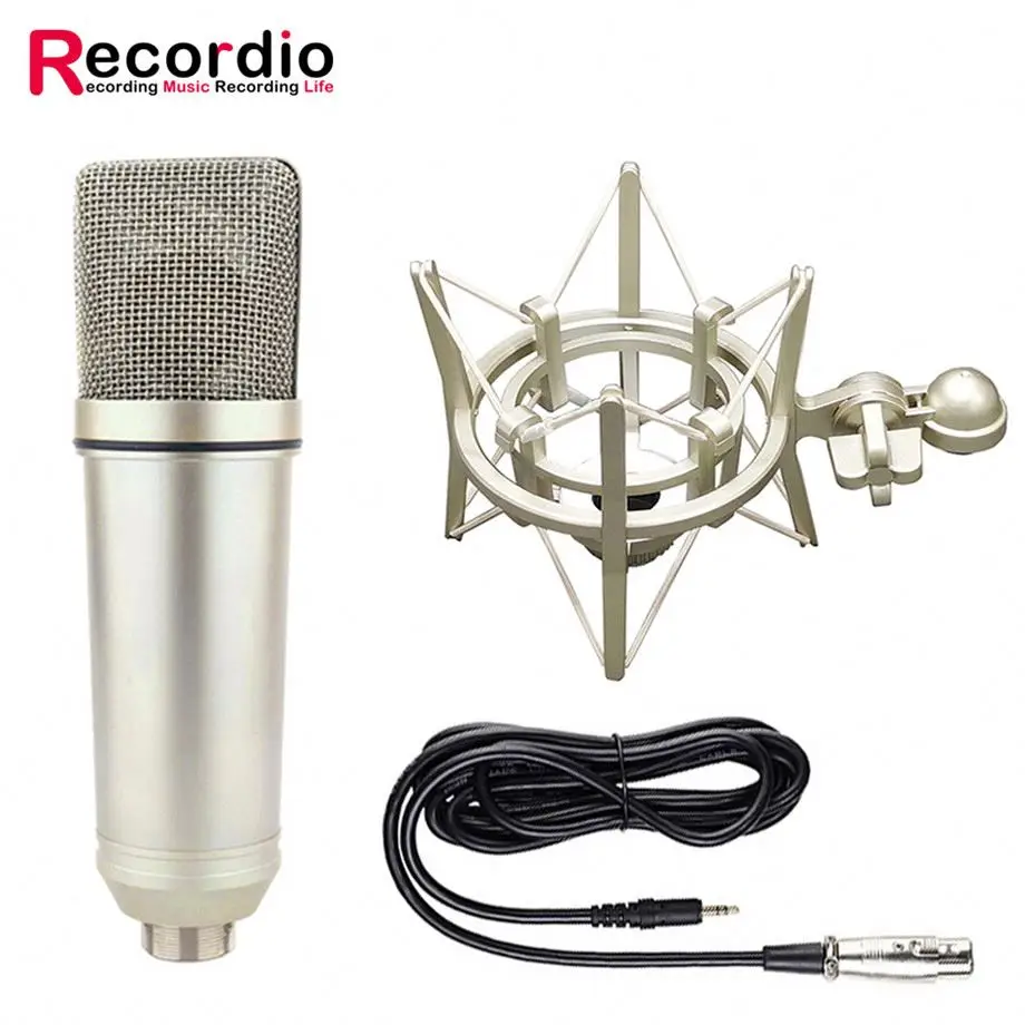 

GAM-U87 Good Selling High Quality Wired Microphone Cardioid Dynamic Mic For Karaoke Live Vocals Stage Studio For Wholesales, Champagne