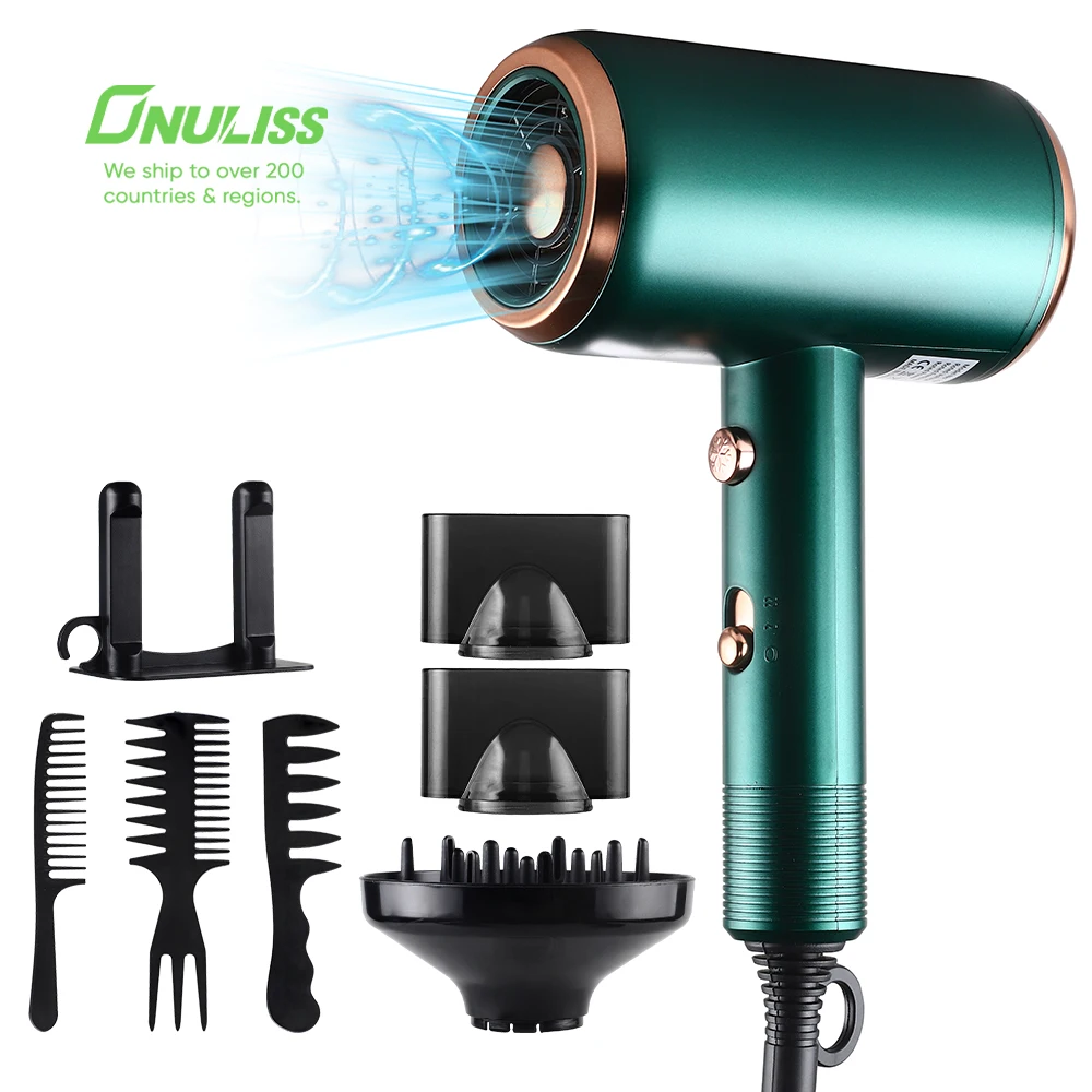 

Wholesale Hair Dryer Professional Hot Cold 1800W Hair Brush Dryer Comb One Step Airbrush Hair Dryer