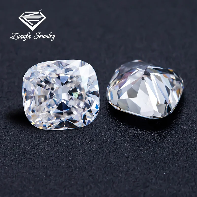 

DEF White Color Wholesale Price Loose Gemstone Cushion Cut Moissanite Diamond Per Carat Price For Ring Making