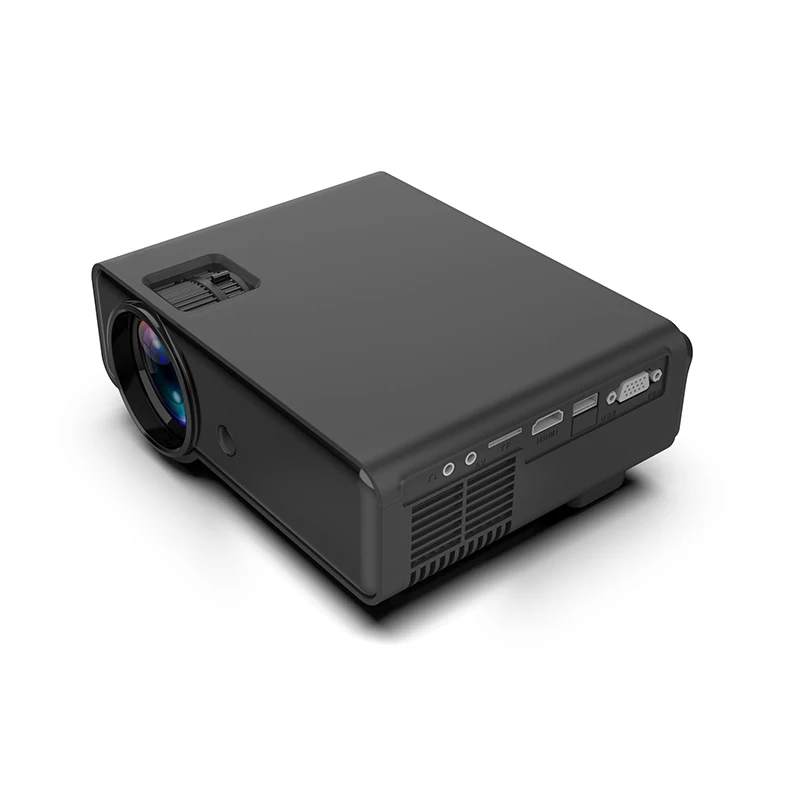 

720P projector OEM ODM Factory Native 1080p Full HD LED LCD Home Theater Portable Projector, Black white