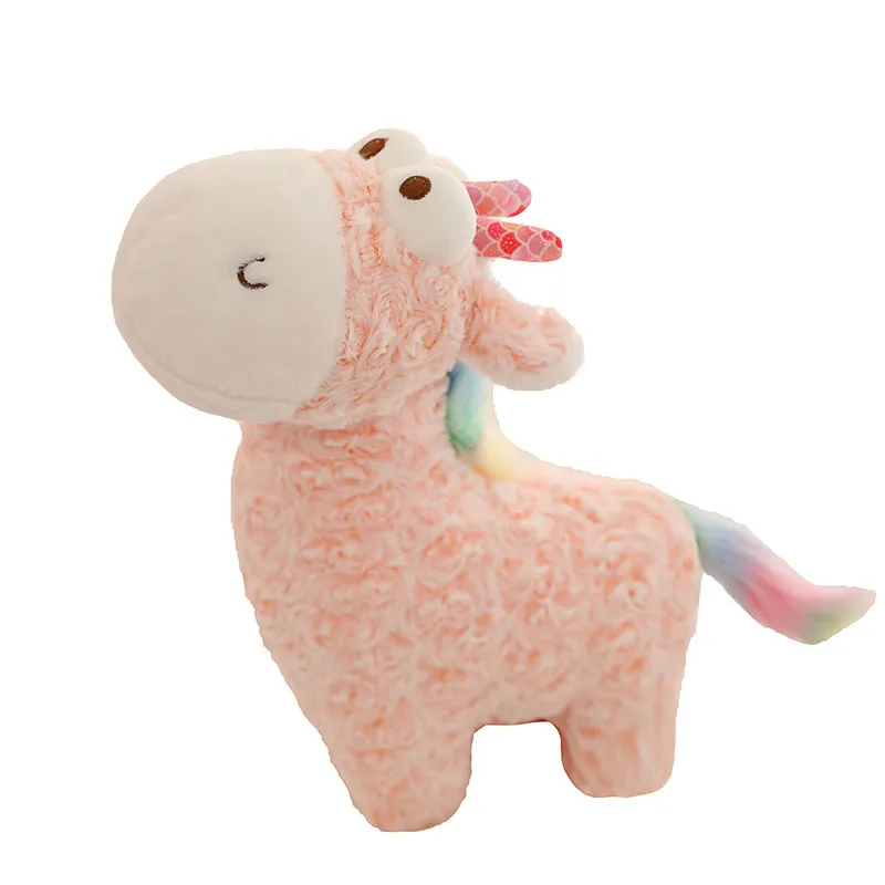 

Lovely Rainbow Alpaca Llama Plush Toys Doll Animal Japanese Soft Plush Alpacasso For Kids Birthday Gifts Stuffed Animal doll