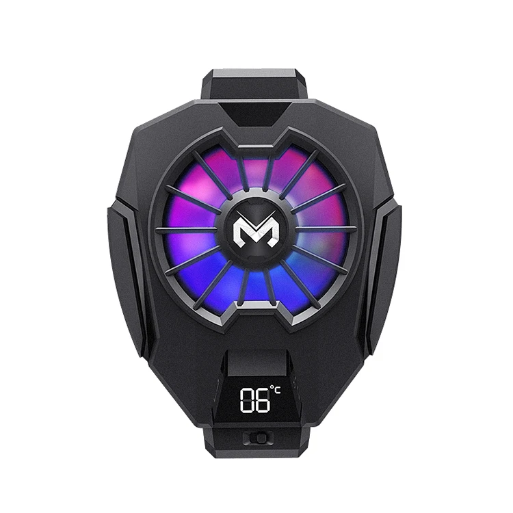 

Portable DL05 LED Digital Display Gaming Mobile Cooling Fan Smartphone Radiator Phone Cooler, Black
