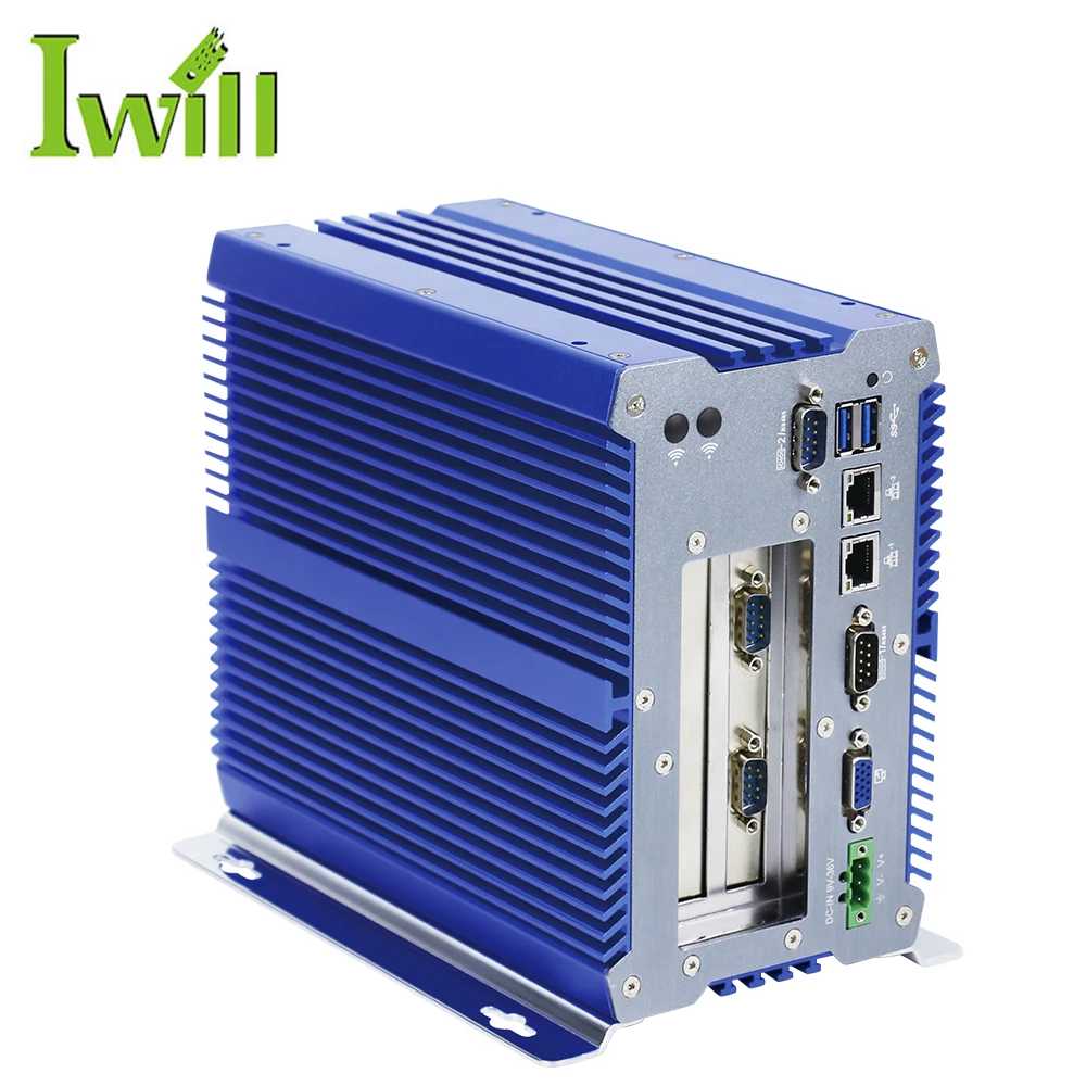 

OEM Service embedded fanless pc i5 i7 barebone system 2 ethernet industrial pc computer with 2 PCI slot