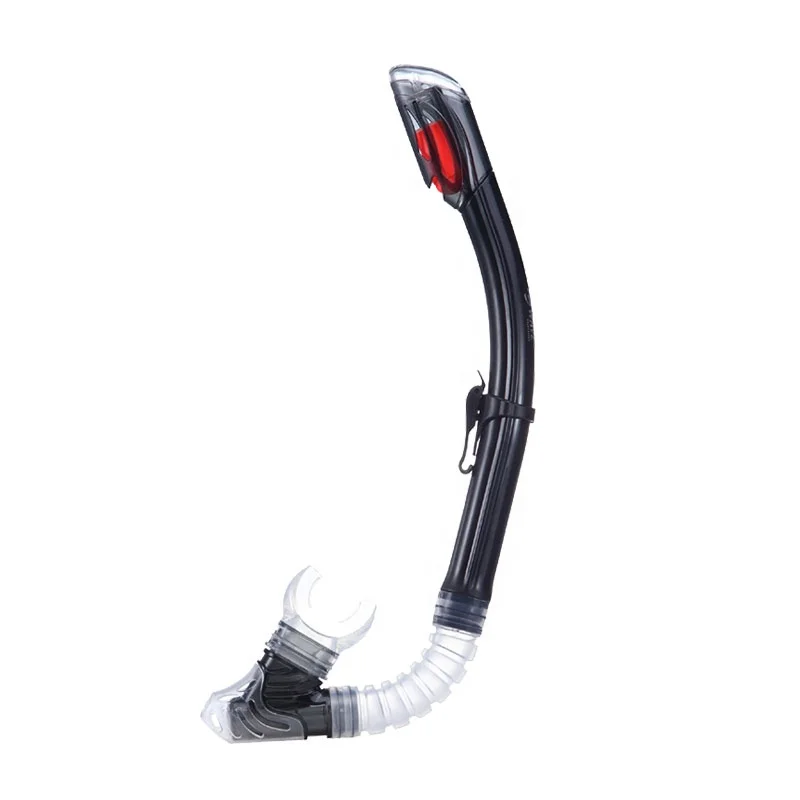 

Oem dry top swimming silicone mouthpiece diving snorkel for beginner, Orange/pink/blue/green etc