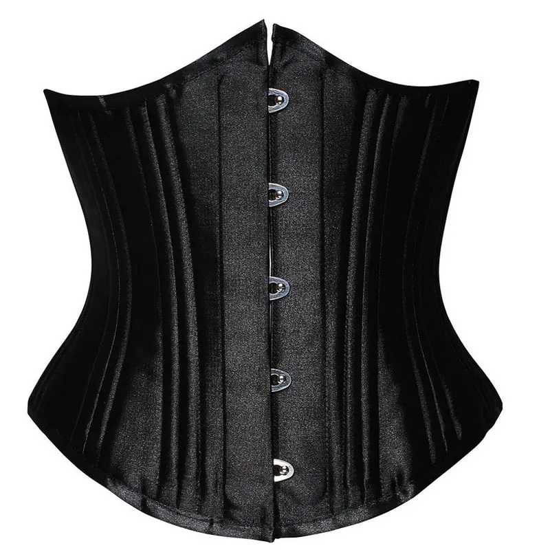 

NANBIN Women Training Corsets Underbust Corset Sexy Satin Vintage Top, As shown