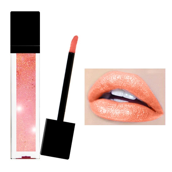 

Wholesale OEM Lip Stick Vendor High Quality Shimmer Lip Gloss Vegan Sexy Metallic Glitter Diamond Liquid Lipstick Private Label