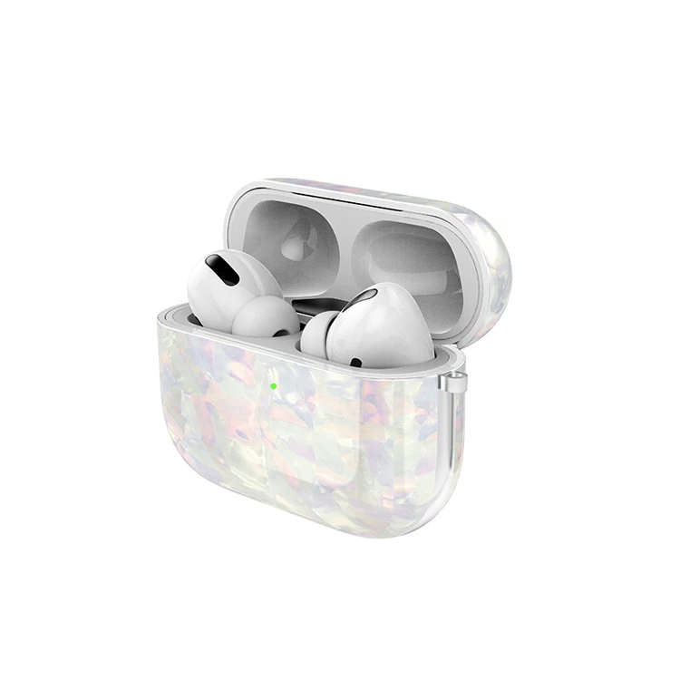 

Fashion IMD printing OEM Custom LOGO Design Stone Grain Soft TPU Shockproof Full Protective Cover Case for Airpods 3 pro
