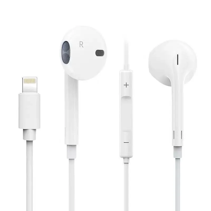 

Abs Material Original Quality 8pin Lighting Earbuds Wired Earphones Without Blue Tooth Earphone With Mic For Apple Iphone 11 /12